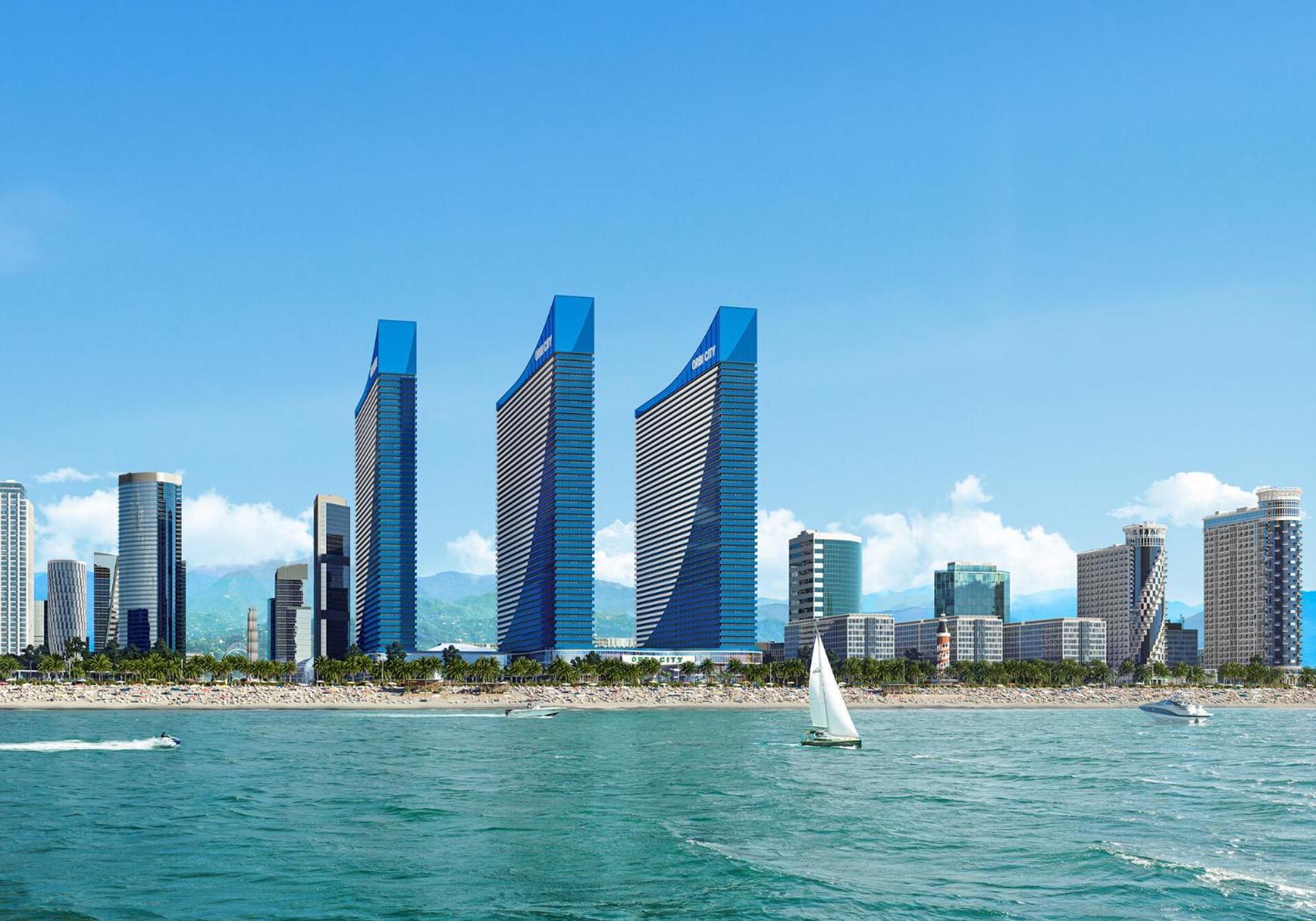 Black Sea Apartment In Orbi City Batumi Bagian luar foto